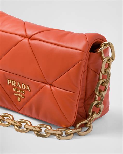 prada system nappa|Prada System Nappa Patchwork Shoulder Bag.